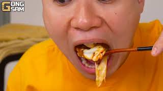 ASMR MUKBANG convenience store store, FIRE Noodle, HOT DOG, GIMBAP, Tteokbokki EATING SOUND !