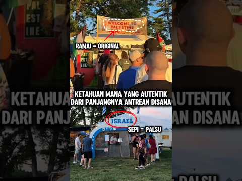 Dari panjangnya antrean, kita tau mana yang ori #solidaritas #fakta #info #muslimpulsee