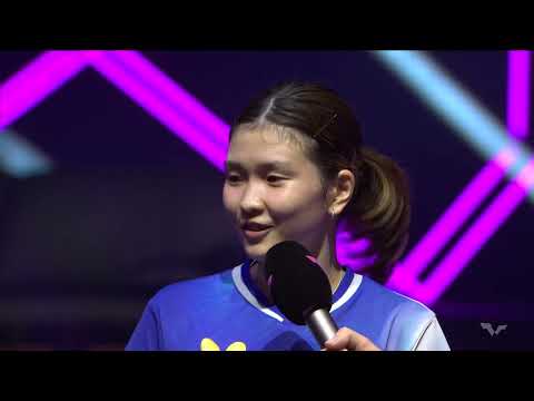 【インタビュー】橋本帆乃香「長い試合になると想定していた。最後まで我慢して勝ち切ることが出来た」|WTTチャンピオンズモ...