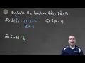 Evaluating Linear Functions and Expressions