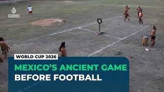YouTube video thumbnail: Mexico Revives Ancient Ballgame Ulama Ahead of World Cup Spotlight