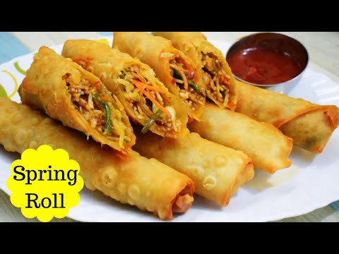 बेस्ट स्प्रिंग रोल रेसिपी | vegetable spring roll recipe |Restaurant style spring rolls