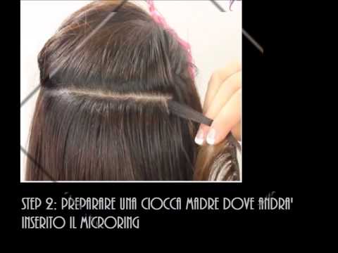 extension microring su capelli corti