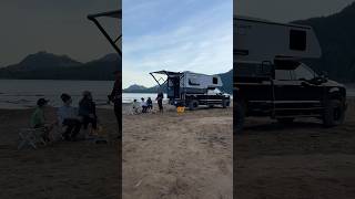 This & nothing else 🤌 #truckcamper #family #camping