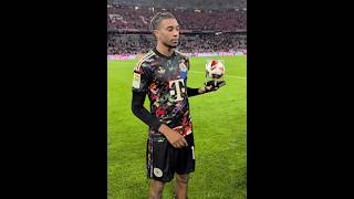 Michael Olise with the Man Of The Match award | Bayern 7-0 Union Berlin | Bundesliga