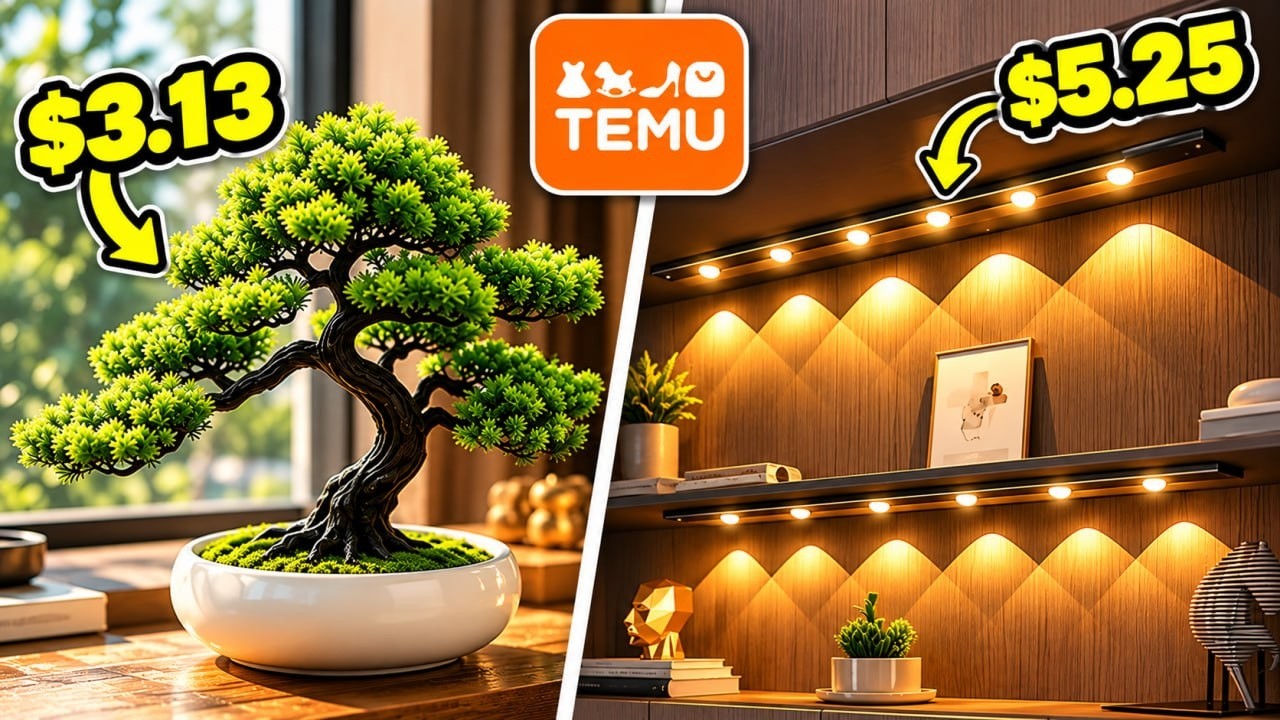 33 CHEAP Temu Home Decor Finds You Won’t Believe Are Under $5!