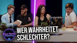 "Wenn du es mit Gel einreibst, kann es auch flutschen!" - Welches Team lügt? | Gute Nacht Magdeburg