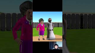 Squid Game Challenge Haircut With Miss T And Granny Scary Teacher #shorts