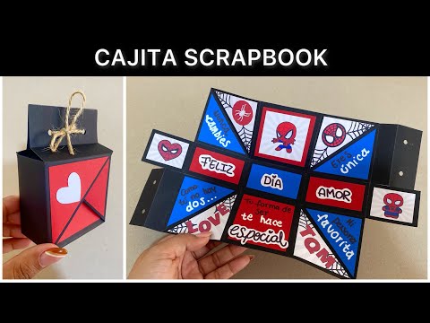 Cómo hacer una CAJITA SCRAPBOOK para OBSEQUIAR | Regalo sorprendente