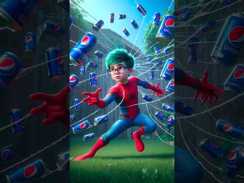 spiderman ne pepsi chola se banaya iron man #spiderman #shorts