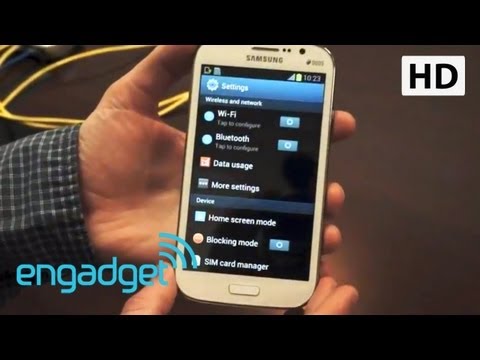 (ENGLISH) Samsung Galaxy Grand Duos Hands On - Engadget At CES 2013