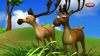 Animal Rhymes in Gujarati | બાળકોના ગીતો | Animal Songs for Children | Pebbles Gujarati