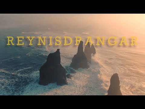 Reynisdrangar seastacks on a VERY moody day! #djiair3s #reynisfjara