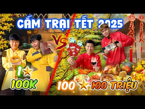 Bốc Thăm Cắm Trại 1 Sao vs 100 Sao - Tập 2: Cắm Trại TẾT 100k VS 100 Triệu