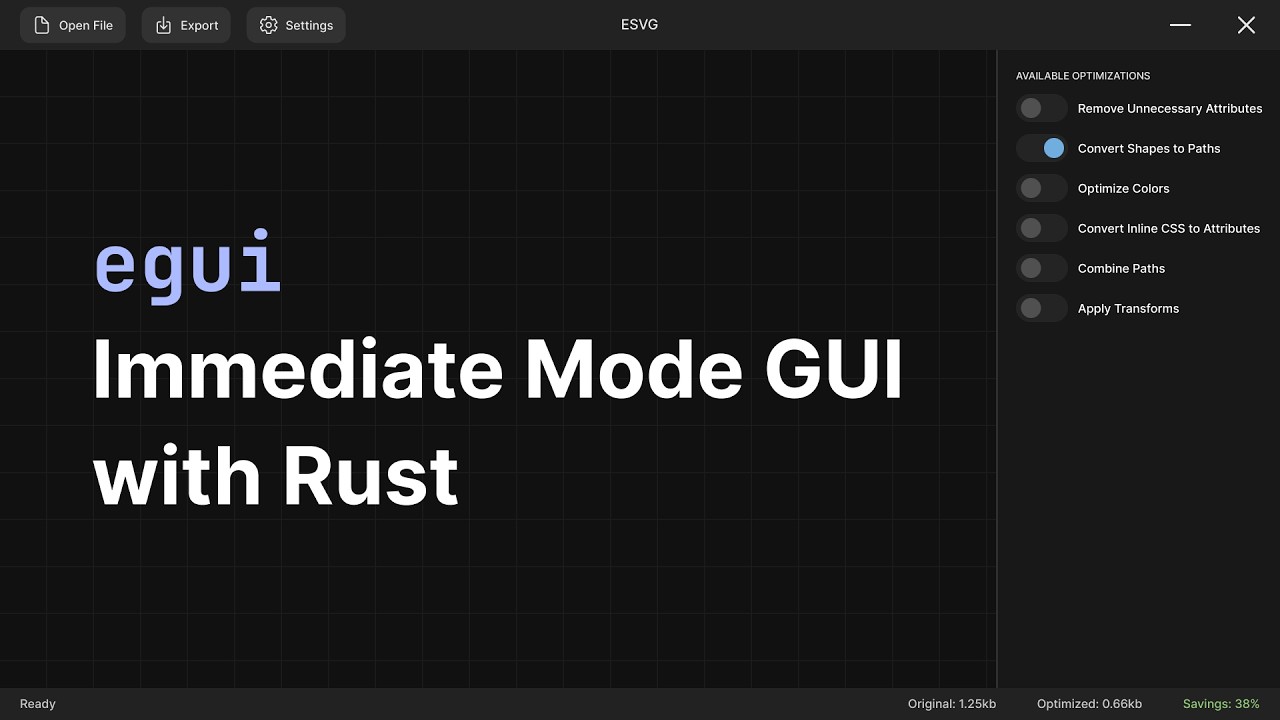 Rust Immediate Mode GUI with Egui ⚡ Building a Real Desktop App video thumbnail