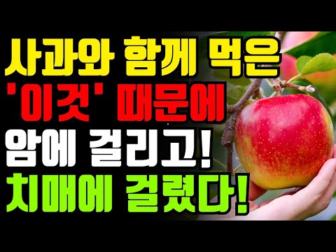 사과와 절대로 함께 먹지마세요! 암과 치매에 걸릴 수 있습니다! 🍎 사과와 먹으면 최악의 궁합인 3가지와 내 몸이 새롭게 태어나는 최고의 레시피 3가지 [사과 효능, 건강 정보]