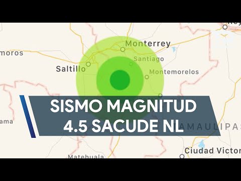 Sismo de magnitud 4.5 sacude Nuevo León; tuvo su epicentro en Montemorelos