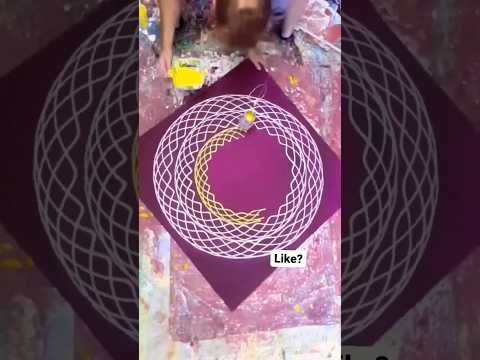 What do you think of this mix of colors and this circle spread technique?! Artist: bjoernkirsch #art