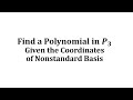 Understanding Polynomial Basis and Coordinate Transformation