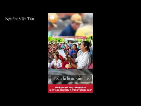 Báo đảng bôi nhọ tiểu thương toàn kẻ xấu...