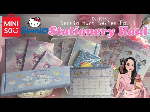 Sanrio Stationery Haul 🌸🩷 Sanrio Hunt Series Vlog ep.9 | ASMR unboxing | Aesthetic 🌸