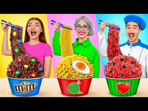 Reto De Cocina Yo vs Abuela | Impresionante Trucos de Cocina TeenDO Challenge
