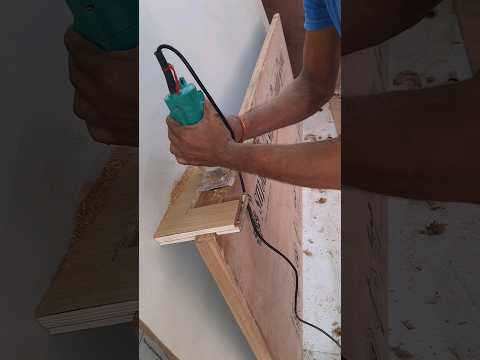 hinges fiting very easy #woodworking #carpentry #shortvideo