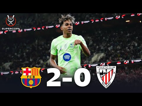 Barcelona vs Athletic Bilbao (2-0) | RESUMEN y GOLES DEL PARTIDO| Supercopa Española 2025