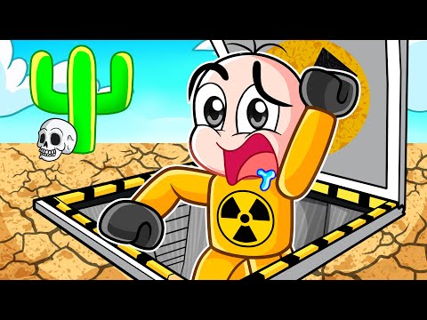 Sobreviviendo 100 DIAS en un BUNKER NUCLEAR en Roblox 😱 BEBÉ NOOB