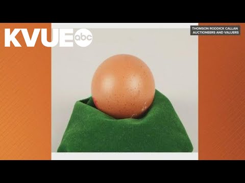 Nearly spherical egg sells for $250