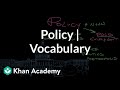 Understanding the Word 'Policy'