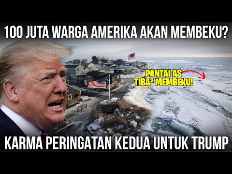 TRUMP KELIMPUNGAN, KOTA AS BEKU TOTAL! Kiamat Kedua Datang, Lautan Amerika Jadi Es Dalam Sekejap