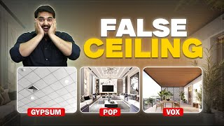 Gypsum vs. POP vs. VOX Ceiling – On-Site Comparison🤔🤚