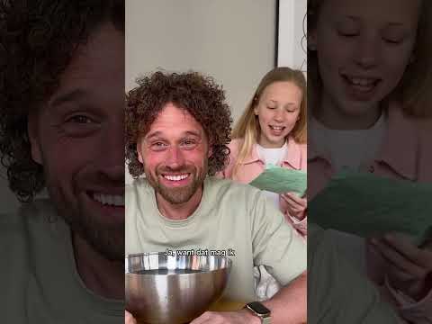 Mijn dochter deed de waterbak challenge met mij!