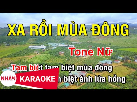 Xa Rồi Mùa Đông (Karaoke Beat) – Tone Nữ (C#m) | Nhan KTV