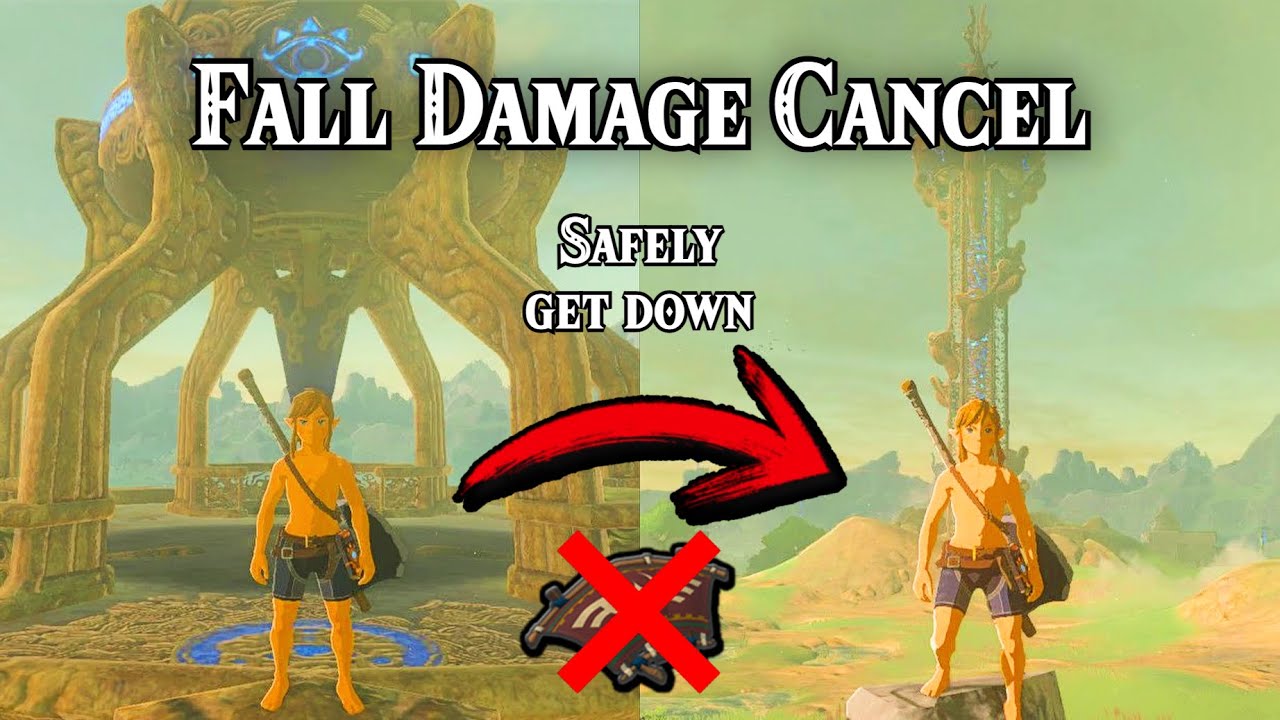 How To Fall Damage Cancel Botw  ?