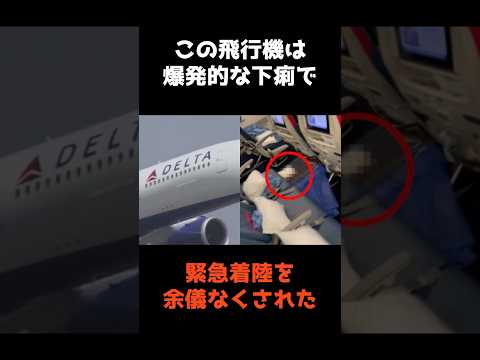 【㊗️100万再生🎉"爆発的な下痢"で緊急着陸を余儀なくされた飛行機】 #shorts #事件