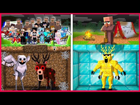 1000 YOUTUBER 99 HARI MENCARI HARTAKARUN DI KUBURAN OWL DAN RUSA DEER MINECRAFT !