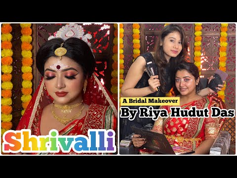 Shrivalli || Goddess Lakshmi Bridal Makeover || By Makeup Artist RIYA HUDUT DAS