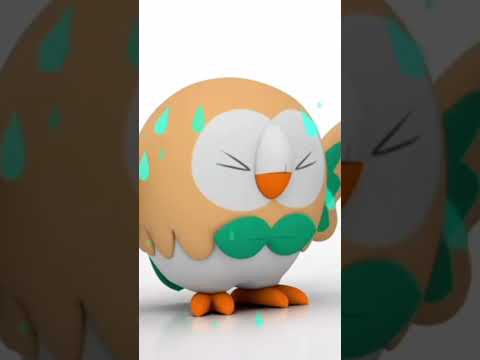 Vaya que Rowlet odia bañarse