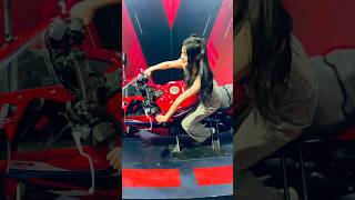 2026/07/12 試乘重機非常帥氣的礼美奈🔥 #tokkicutie #tokkicutie礼美奈 #台北重機展 #honda #cheerleaders