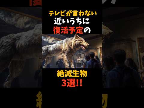 絶対会いたい‼️復活予定の絶滅生物3選#shorts