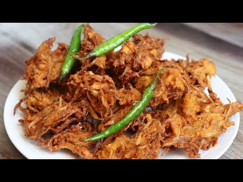 कांदा भजि कुरकुरे हलवाई की तरहा बनानेका सही तरीका | Crispy Onion Pakoda | Geeta Cooking World