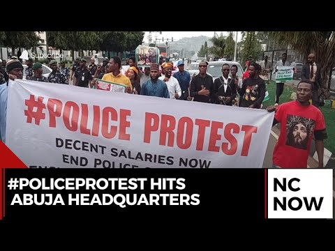 Retired Police Officers Lead #PoliceProtest in Abuja