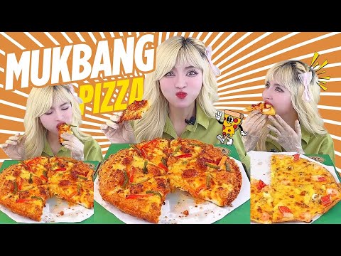 Tóc Vàng mukbang Pizza