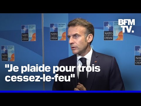Sommet de l'Otan: la prise de parole d'Emmanuel Macron en intégralité