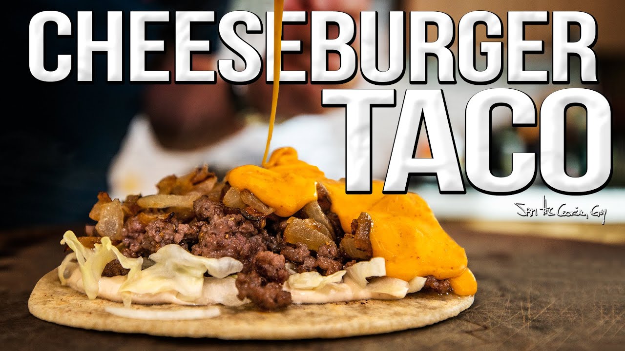 It's a cheeseburger! It's a taco! It's a cheeseburger taco! 4k