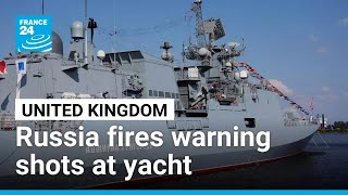 YouTube video thumbnail: UK Investigating Warning Shots Fired by Russian Ship at Yacht