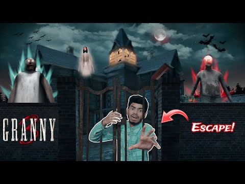 THE GRANNY'S HOUSE HORROR | FINALLY I GATE ESCAPED | GRANNY 3 MUJEEBDEAF