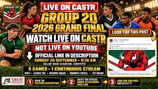 WATCH LIVE ON CASTR | Group 20 2026 Grand Final | 5 Games, 1 Stream